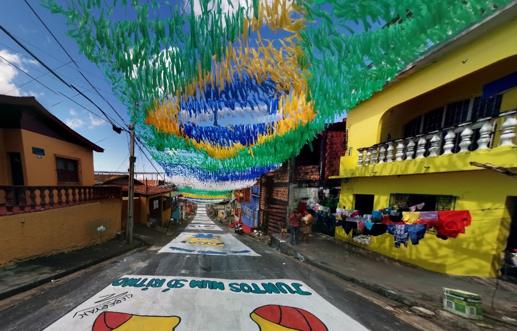 Google ti accompagna per le strade del Brasile colorate per i Mondiali