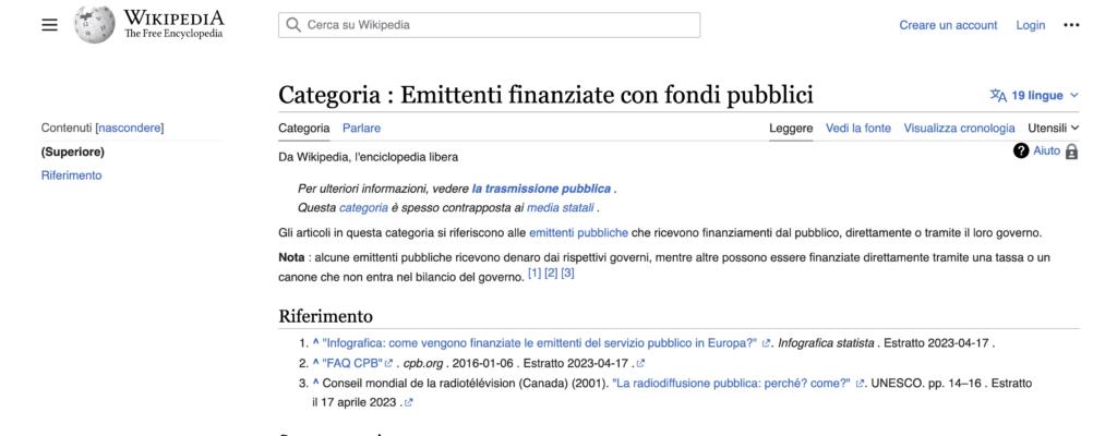 Etichette Twitter, tra le fonti c'è una pagina Wikipedia